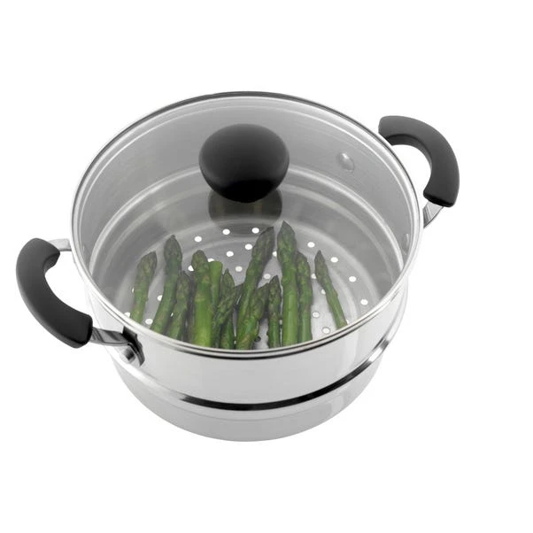 Stainless Steel 3 Tier Steamer Set 4 Stainless Steel 3 Tier Steamer Set - Image 2