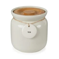 Dunelm White Hang Tag Canister -Kitchen Warehouse 1000075656 alt03