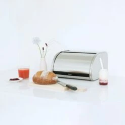 Brabantia Roll Top Matt Steel Bread Bin 8 Brabantia Roll Top Matt Steel Bread Bin -Kitchen Warehouse 1000115804 alt02