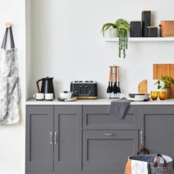 Dunelm Matt Black Ceramic Medium Square Kitchen Canister -Kitchen Warehouse 1000156099 alt02