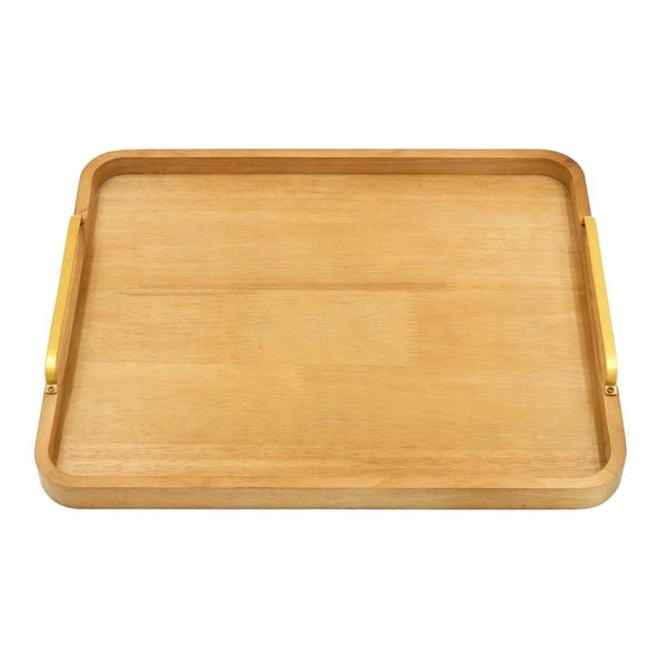 Dunelm Wooden Tray With Handles 4 Dunelm Wooden Tray With Handles - Image 2