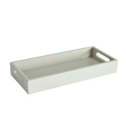 Dunelm Long And Thin Painted Wooden Tray Grey -Kitchen Warehouse 1000183590 alt01