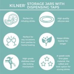 Kilner 5 Litre Clip Top Drinks Dispencer -Kitchen Warehouse 30188719 alt04