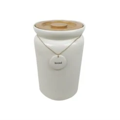 Dunelm Hang Tag Bread Bin Cream
