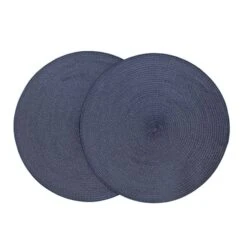 Dunelm Set Of 2 Woven Round Placemats