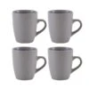 Dunelm Set Of 4 Grey Stoneware Mugs -Kitchen Warehouse 30670649