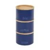 Dunelm Set Of 3 Navy Metal Stacking Canisters -Kitchen Warehouse 30689075
