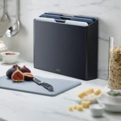 Set Of 4 Joseph Joseph Large Graphite Folio Chopping Boards