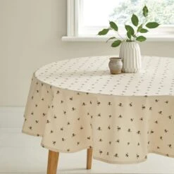 Dunelm Bees Wipe Clean Tablecloth