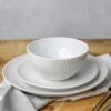 Dunelm Zen 12 Piece Dinner Set White -Kitchen Warehouse 30715800