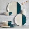 Dunelm Elements Dipped Teal 12 Piece Dinner Set -Kitchen Warehouse 30717902