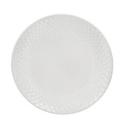 Dunelm Quilted White Porcelain Side Plate