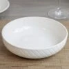 Dunelm Quilted White Porcelain Pasta Bowl -Kitchen Warehouse 30718222