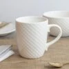 Dunelm White Quilted Mug