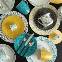 Dunelm Set Of 3 Dottie Tea Towels -Kitchen Warehouse 30734209 alt08