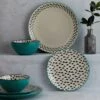 Dunelm Global Teal 12 Piece Dinner Set 2 Dunelm Global Teal 12 Piece Dinner Set -Kitchen Warehouse 30734550