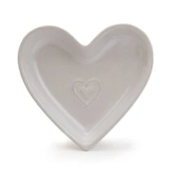 Dunelm Hearts White Teabag Tidy
