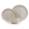 Dunelm Hearts Grey 12 Piece Dinner Set