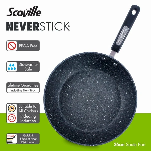 Scoville Neverstick 26cm Saute Pan 4 Scoville Neverstick 26cm Saute Pan - Image 2