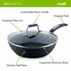 Scoville Neverstick 26cm Saute Pan 13 Scoville Neverstick 26cm Saute Pan -Kitchen Warehouse 30737598 alt05