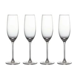 Dunelm Set Of 4 Ravello Champagne Flutes