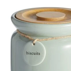 Dunelm Sage Hang Tag Biscuit Canister -Kitchen Warehouse 30753812 alt02
