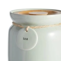 Dunelm Sage Hang Tag Tea Canister -Kitchen Warehouse 30753816 alt02
