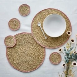 The Edited Life Set Of 2 Grass Braid Placemats
