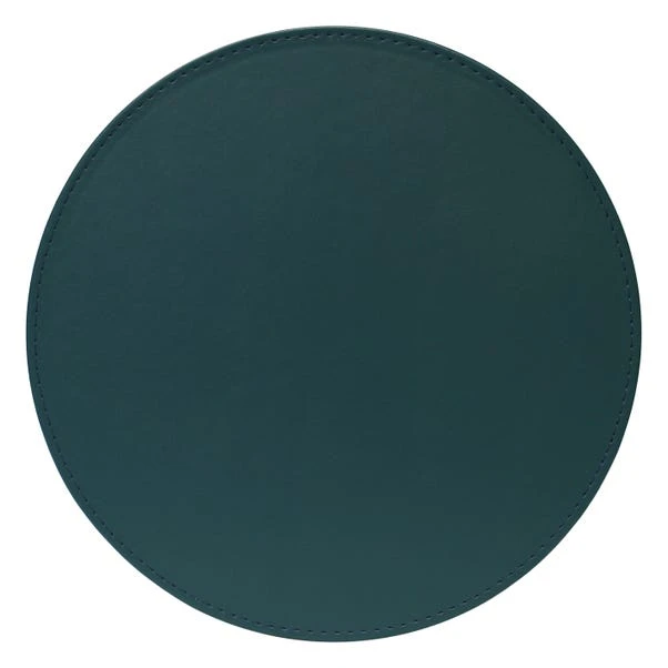 Dunelm Set Of 4 Peacock & Navy Faux Leather Reversible Round Placemats 3 Dunelm Set Of 4 Peacock & Navy Faux Leather Reversible Round Placemats