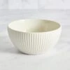 Dunelm Linear Embossed Porcelain Cereal Bowl -Kitchen Warehouse 30762587