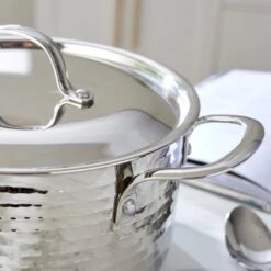 Dunelm Hammered Effect Stock Pot 28cm