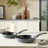 Dunelm Set Of 2 Grey Frying Pans 2 Dunelm Set Of 2 Grey Frying Pans -Kitchen Warehouse 30775495