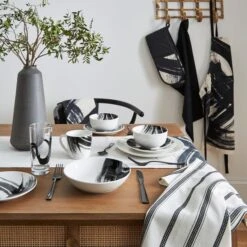 Dunelm Abstract Brushstroke 12 Piece Dinner Set -Kitchen Warehouse 30794664 alt02