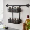Dunelm Matte Black Hanging Spice Rack -Kitchen Warehouse 30795877