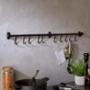 Dunelm Pack Of 10 Matte Black Rail Hooks -Kitchen Warehouse 30795878