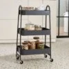 Dunelm Grey 3 Tier Metal Trolley -Kitchen Warehouse 30795886