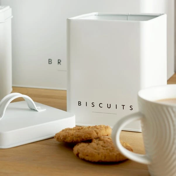 Dunelm 5 Piece Kitchen Storage Set White 4 Dunelm 5 Piece Kitchen Storage Set White - Image 2