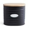 Dunelm Metal Sugar Canister With Badge Black -Kitchen Warehouse 30796307