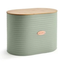 Dunelm Metal Bread Bin With Badge Sage -Kitchen Warehouse 30796314 alt02
