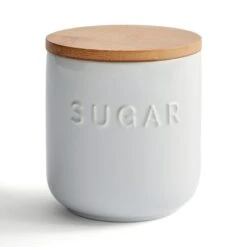 Dunelm Ceramic Sugar Canister White 7 Dunelm Ceramic Sugar Canister White -Kitchen Warehouse 30796358 alt02