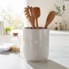 Dunelm Ceramic Utensil Holder Grey