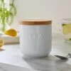Dunelm Ceramic Tea Canister White -Kitchen Warehouse 30796360