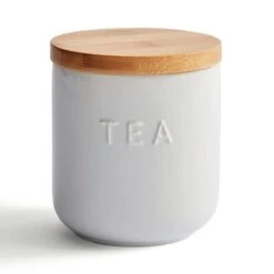 Dunelm Ceramic Tea Canister White -Kitchen Warehouse 30796360 alt02