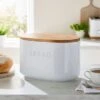 Dunelm Ceramic Bread Bin White -Kitchen Warehouse 30796455
