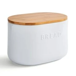 Dunelm Ceramic Bread Bin White 7 Dunelm Ceramic Bread Bin White -Kitchen Warehouse 30796455 alt02