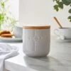 Dunelm Ceramic Sugar Canister Grey -Kitchen Warehouse 30796456