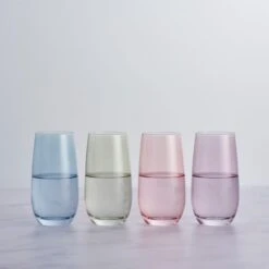 Dunelm Set Of 4 Pastel Highball Tumblers -Kitchen Warehouse 30797563 alt05