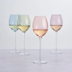 Dunelm Set Of 4 Pastel Wine Glasses 6 Dunelm Set Of 4 Pastel Wine Glasses -Kitchen Warehouse 30797564 alt02