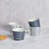 Dunelm Set Of 4 Blue And White Stripe Mugs 2 Dunelm Set Of 4 Blue And White Stripe Mugs -Kitchen Warehouse 30797565