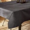Dunelm Black Textured Water Resistant Table Cloth 140cm X 178cm 1 Dunelm Black Textured Water Resistant Table Cloth 140cm X 178cm -Kitchen Warehouse 30798414